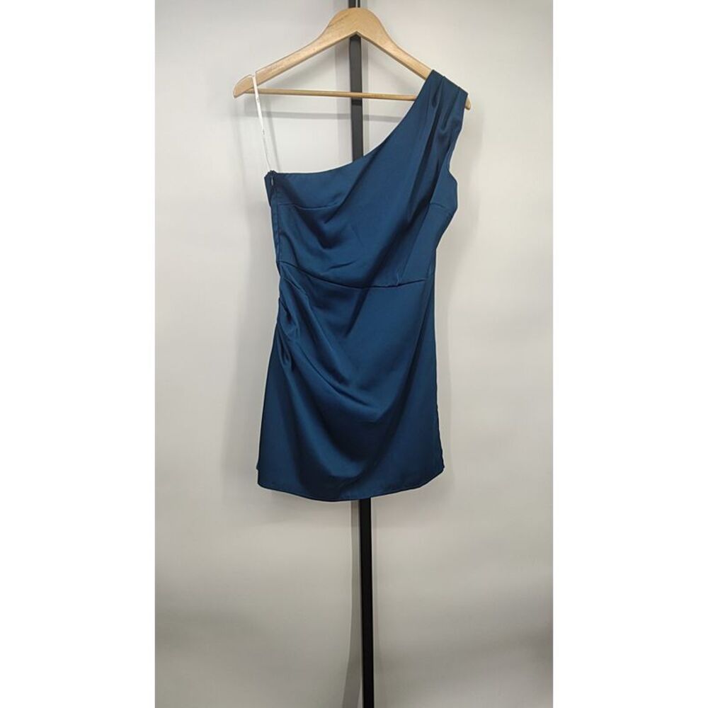Lulu's Blue One-Shoulder Dress